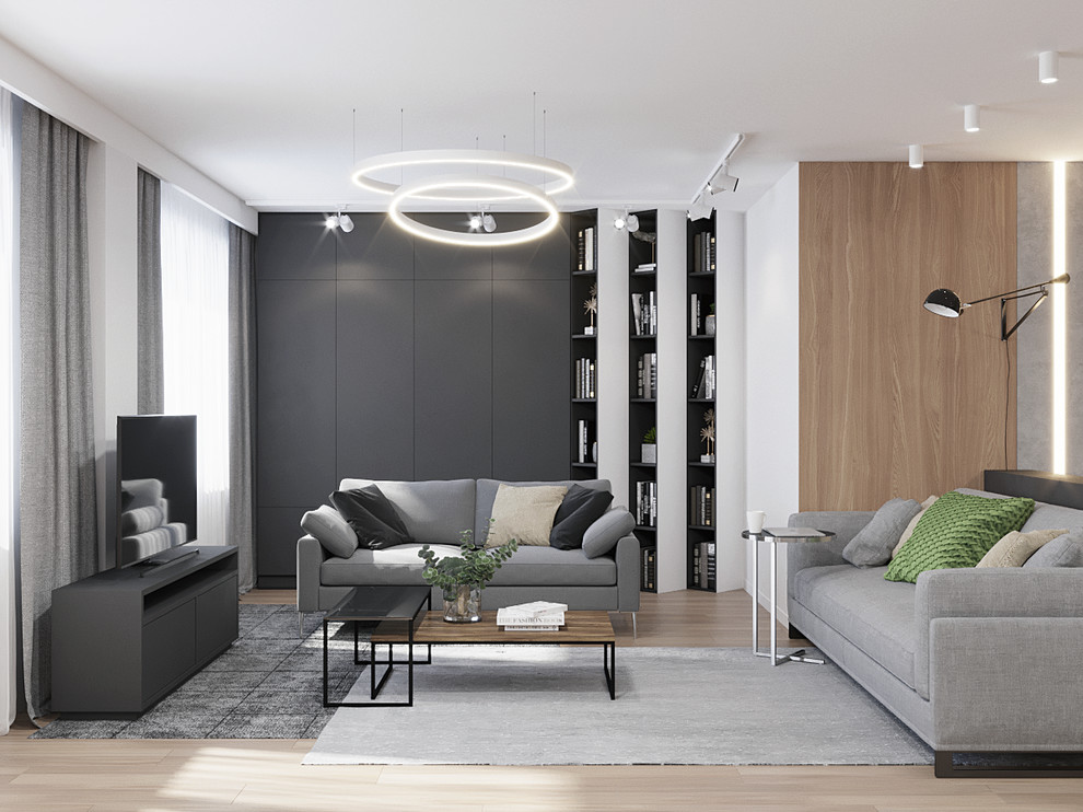 Бетон и дерево