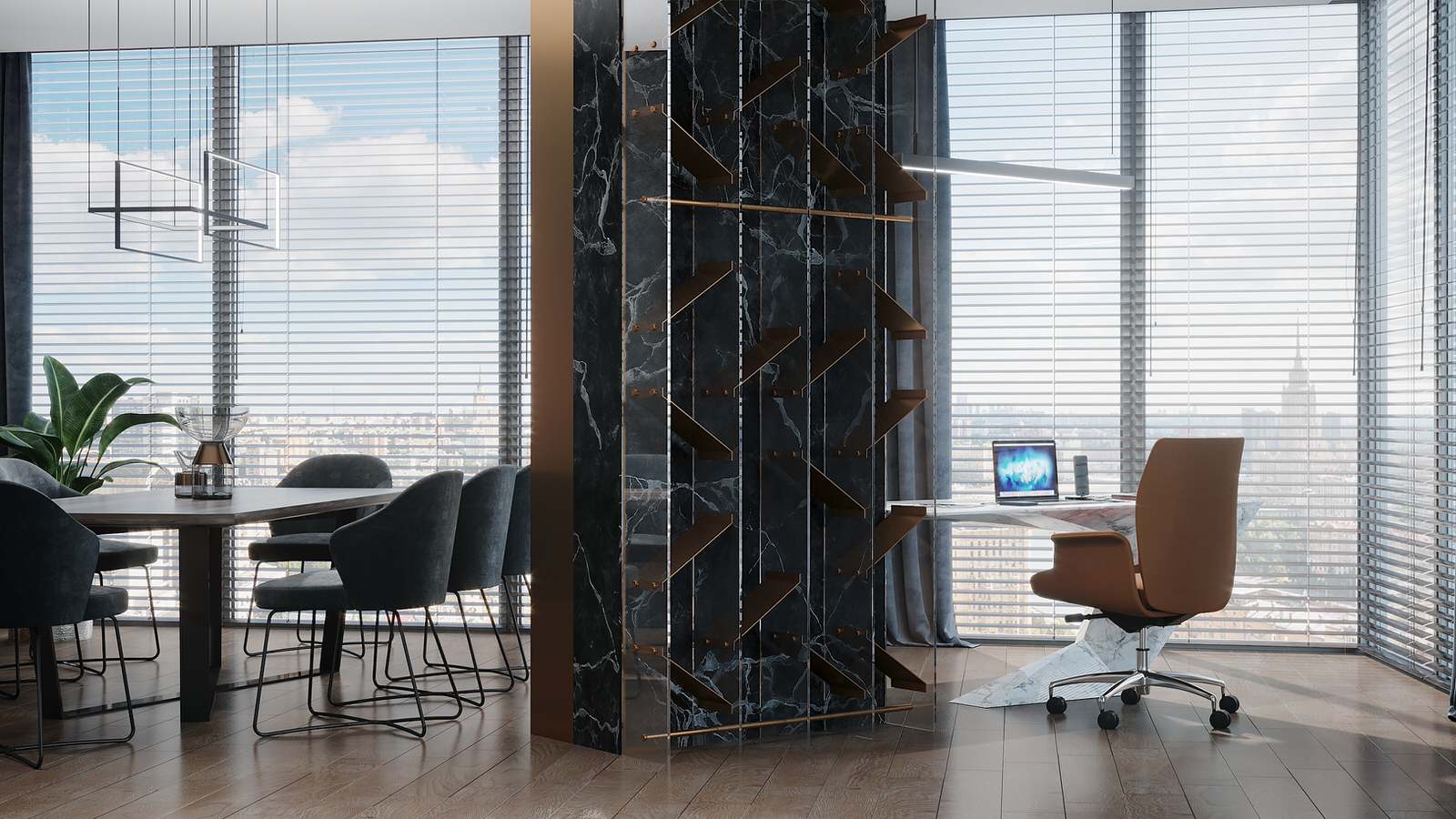 Дизайн интерьера квартиры в Москва Сити