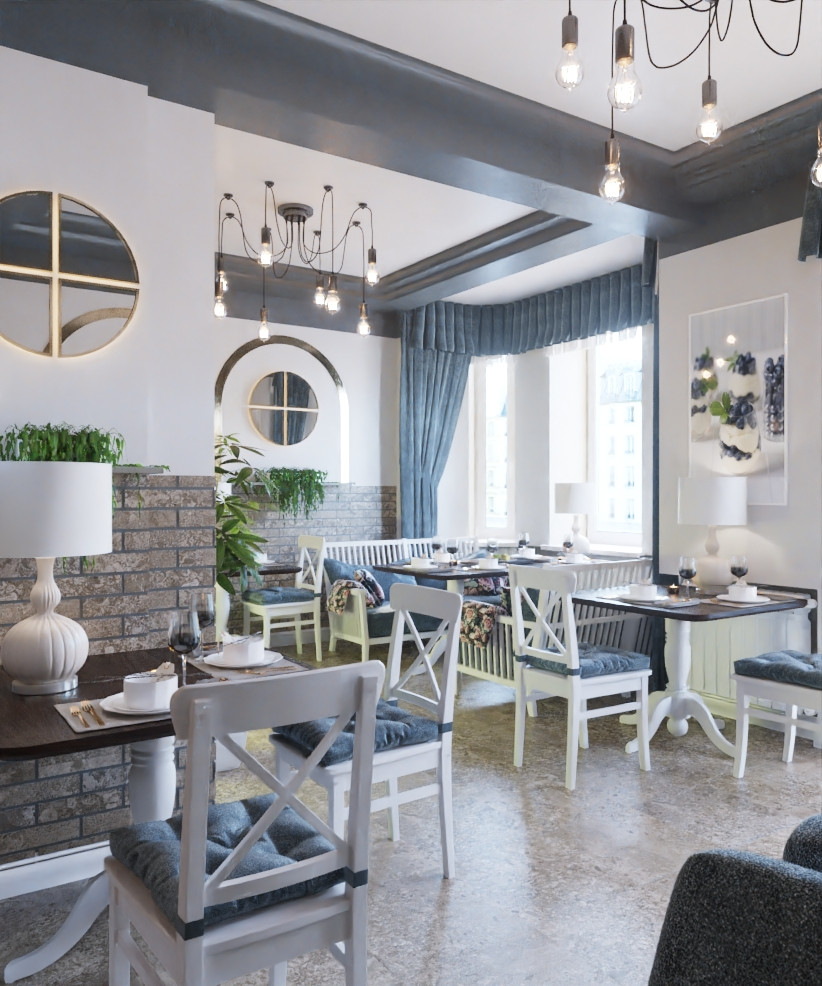 Restaurant_001_интерьер ресторана "Сладкое счастье"