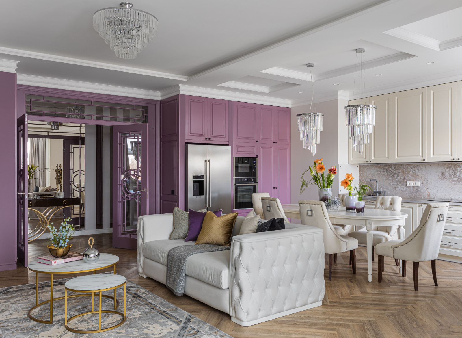 Дизайн квартиры 135 кв.м. в ЖК Донской Олимп