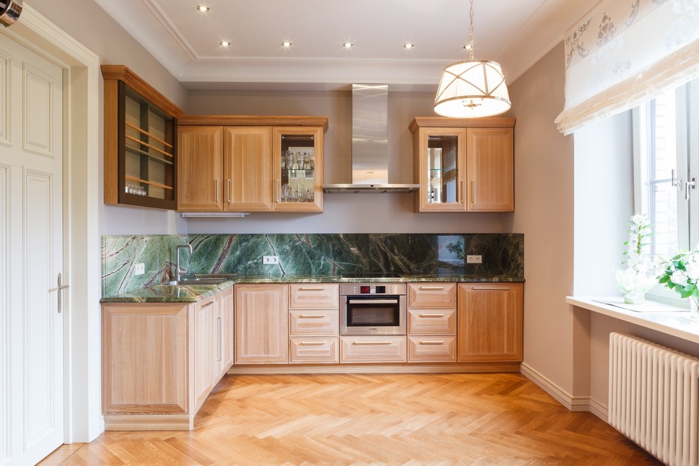 Реплика европейской кухни из массива ясеня