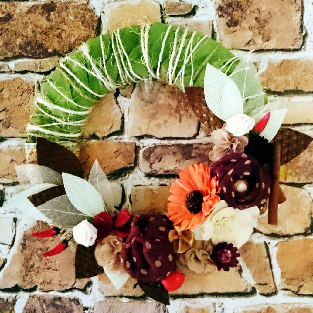 Декоративный венок "Осенний шарм"