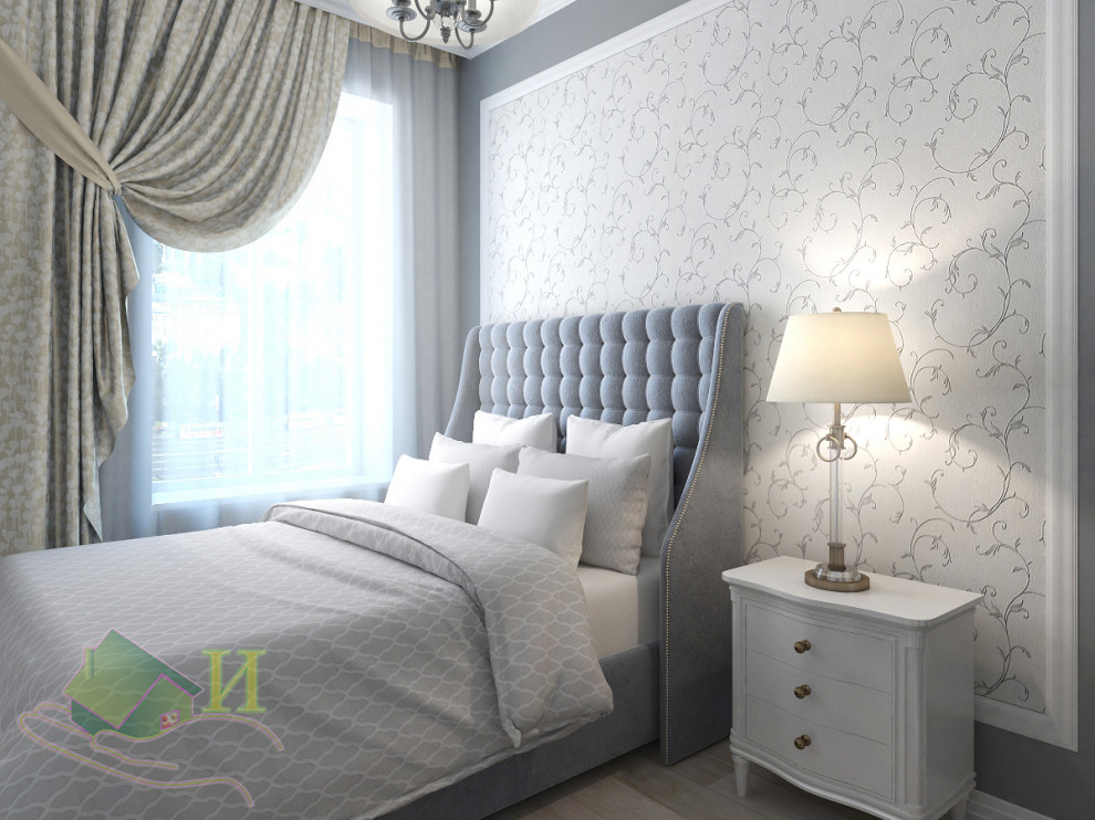 Обложка проекта: Дизайн-проект спальни в спокойных оттенках