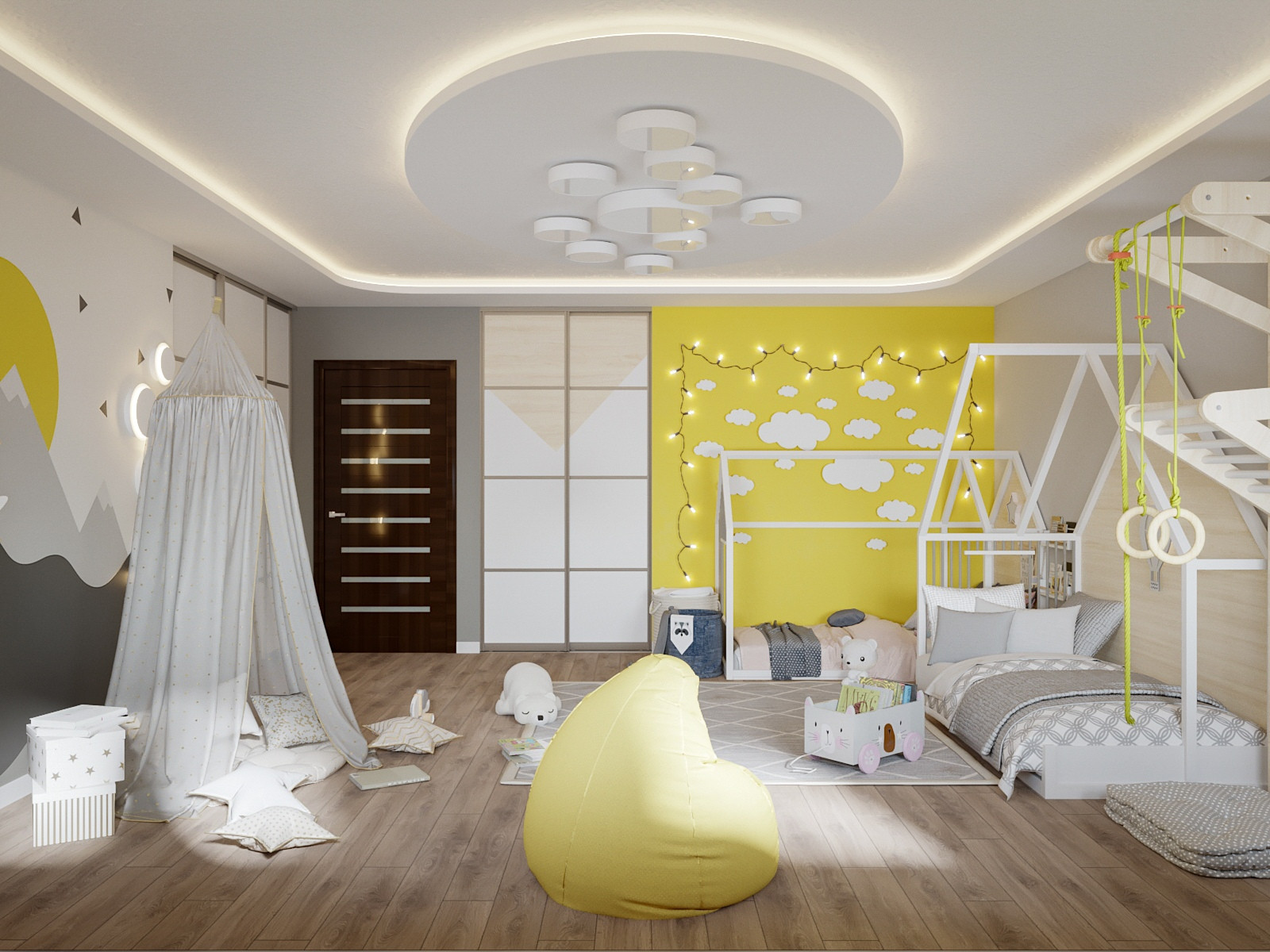 Яркая детская комната для девочки и мальчика