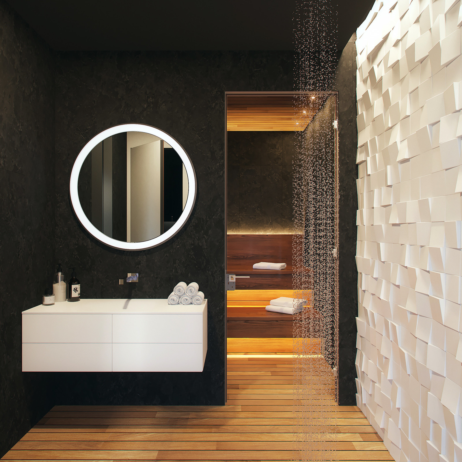 Интерьер банного павильона 45м2 в г. Мытищи