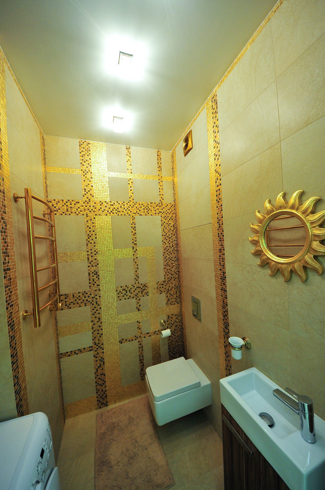 Скай Форт. Необычный интерьер квартиры площадью около 100 м2