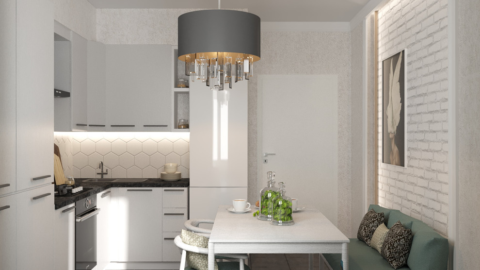 Проект маленькой кухни в ЖК Триколор