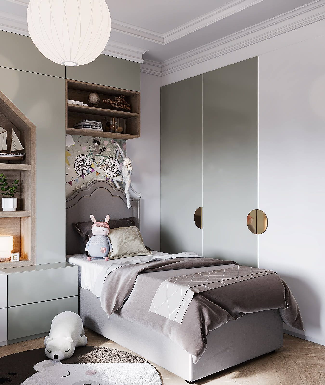 Проект интерьера частного дома, г. Ростов-на-Дону, площадью 120 кв.м.