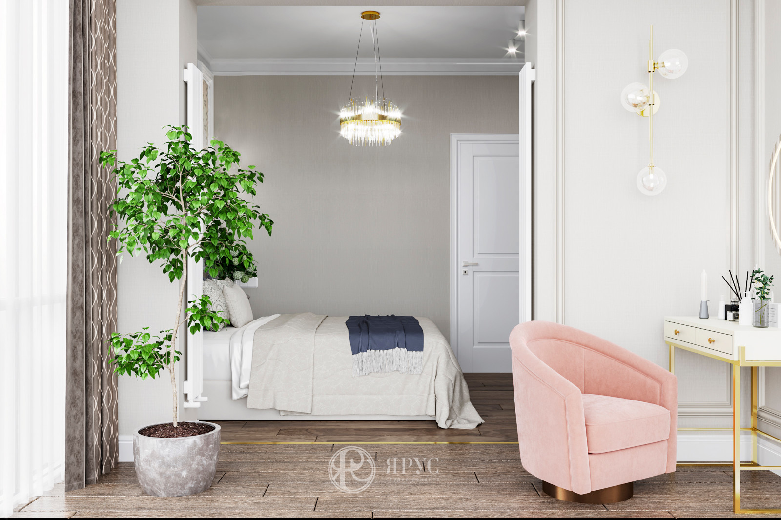 Дизайн-проект объединённых квартир