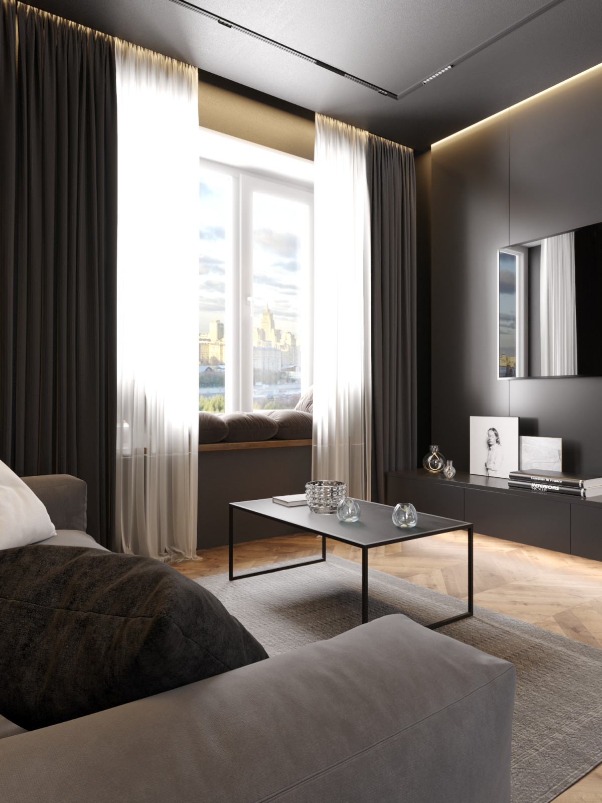 Современная квартира для молодого человека