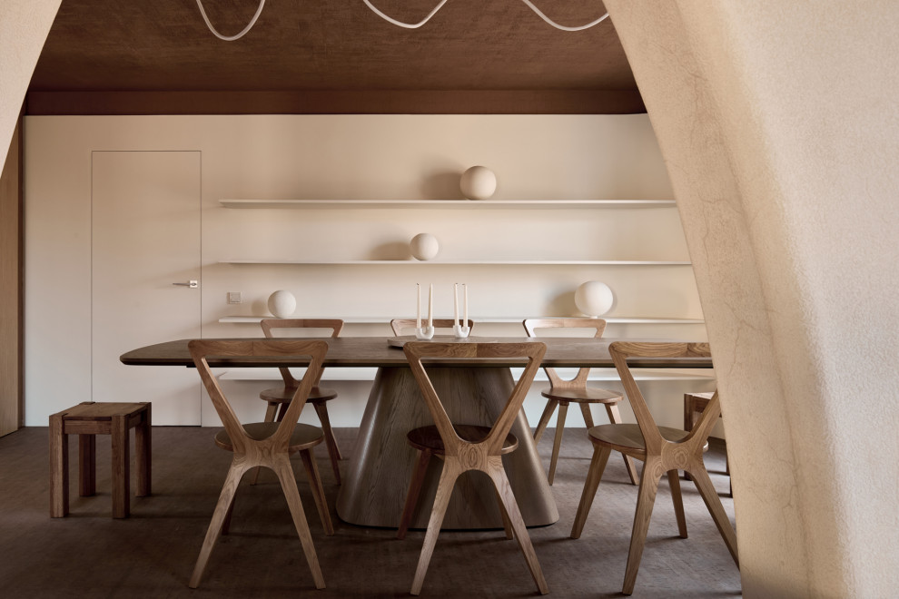 Обнимающая гостиная-столовая