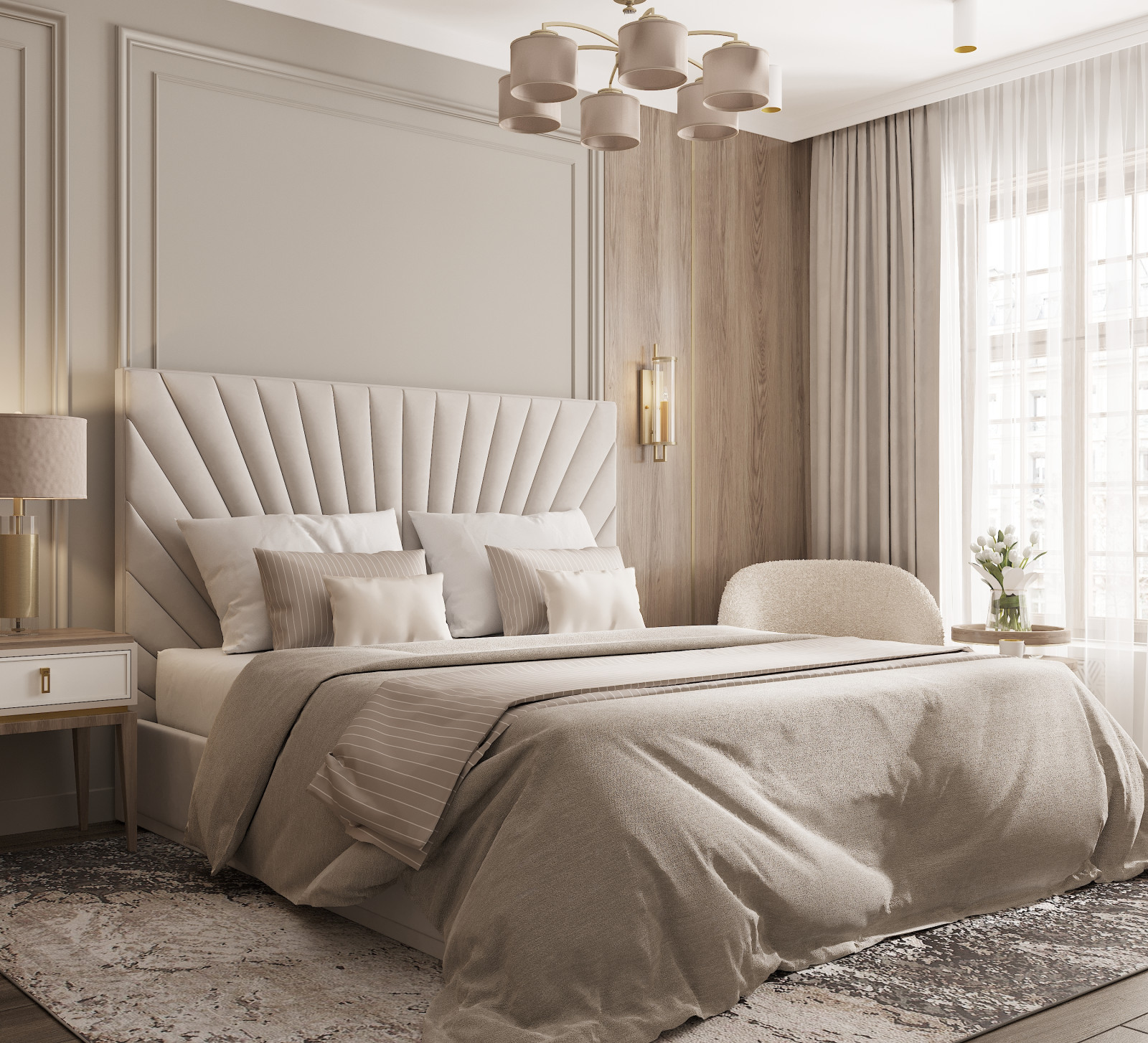 Спальня 19 кв.м  для молодой семьи. ЖК "Ситидом" г. Белгород