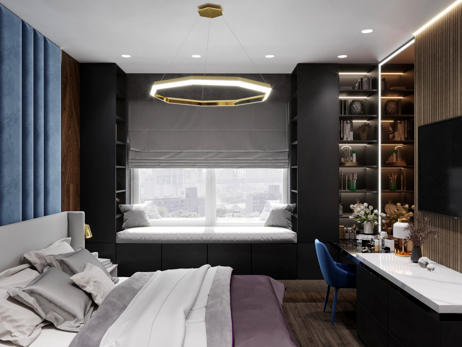 Квартира в серых тонах