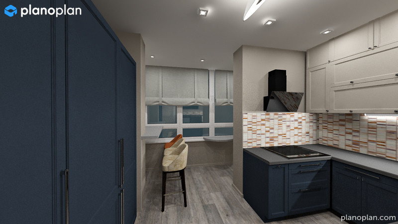 4хкомнатная квартира для молодой семьи с кабинетом в кладовке