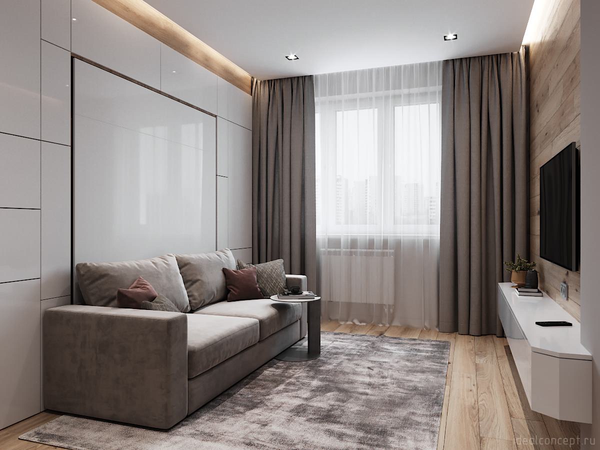 Теплый минимализм в ЖК Кутузов Град-1