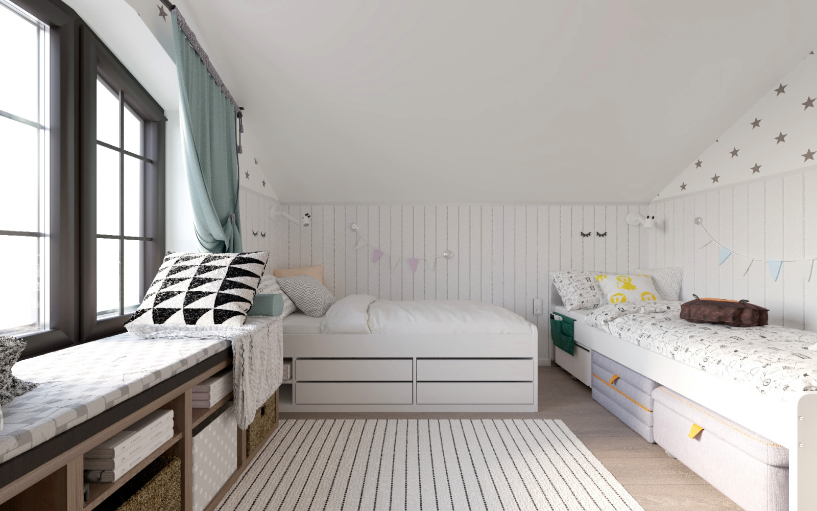 Детская в скандинавском стиле