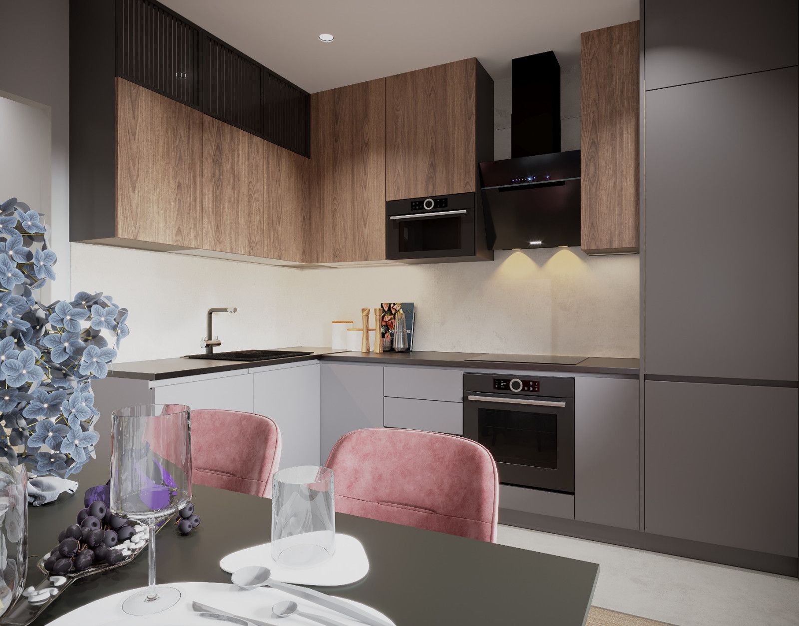 Обложка проекта: Дизайн проект однокомнатной квартиры 42 кв.м 4