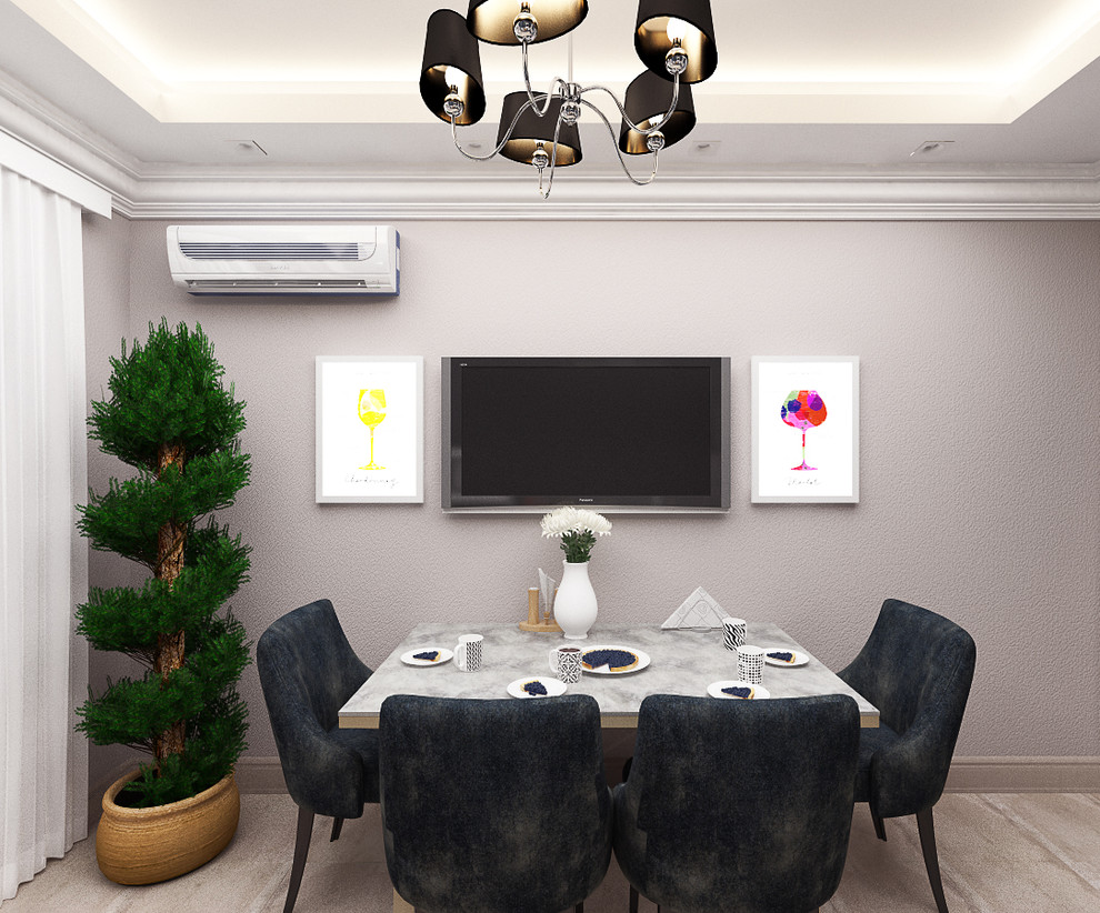 Дизайн интерьера однокомнатной квартиры.Современная класиика