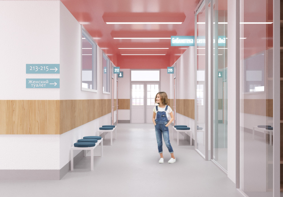 Дипломная работа "Проект реконструкции школы на Адмиралтейской набережной"