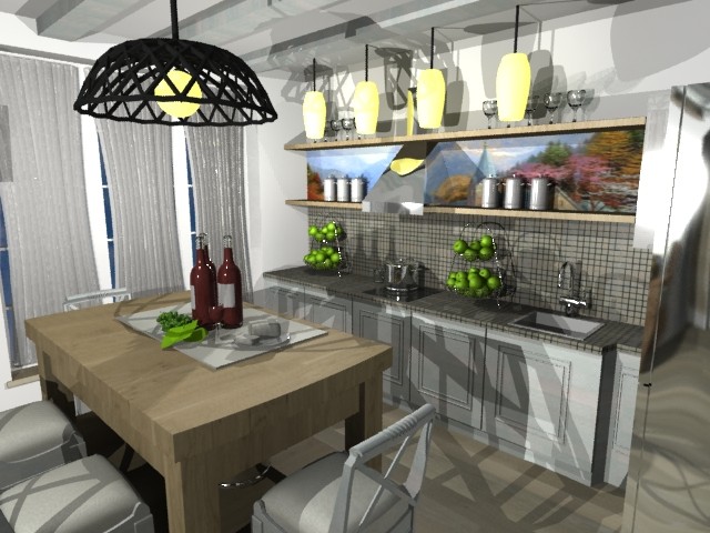 гостиное пространство в бане 6/6м