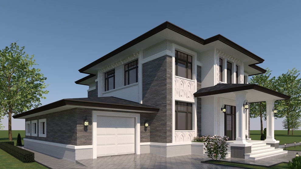 Неоклассика в архитектуре. Элегантный дом в Зеленом Городе.