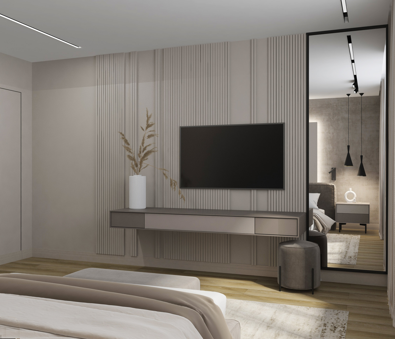 Дизайн-проект  спальни 17 кв.м