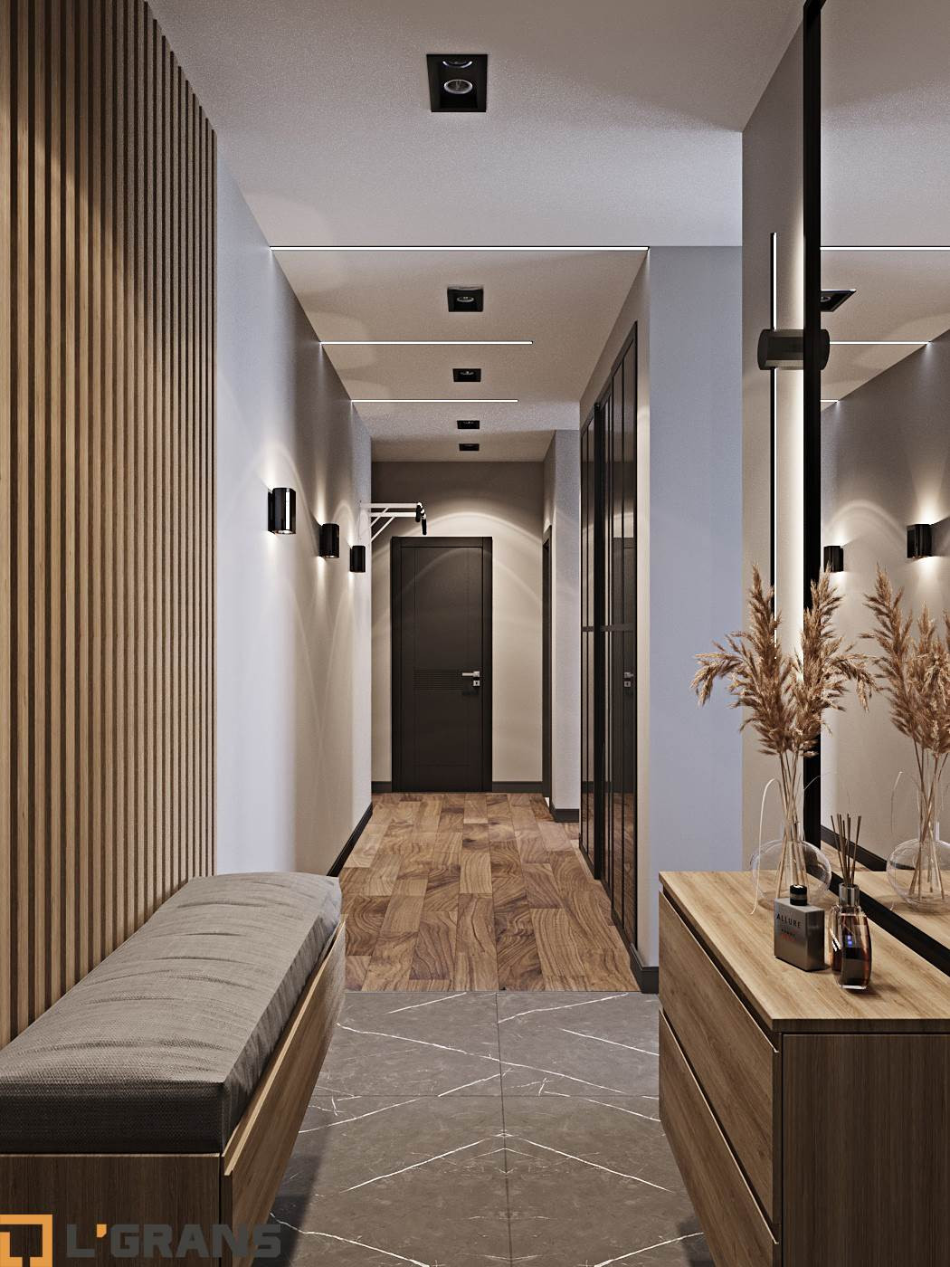 Дизайн проект интерьера 3к. квартиры ул. Советская