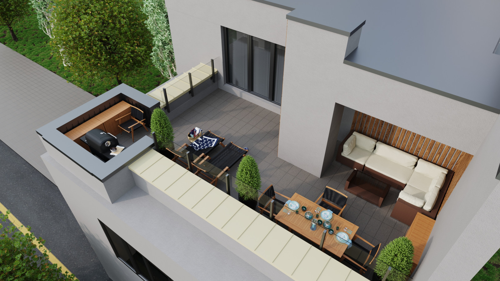 Двухуровневая квартира с террасой