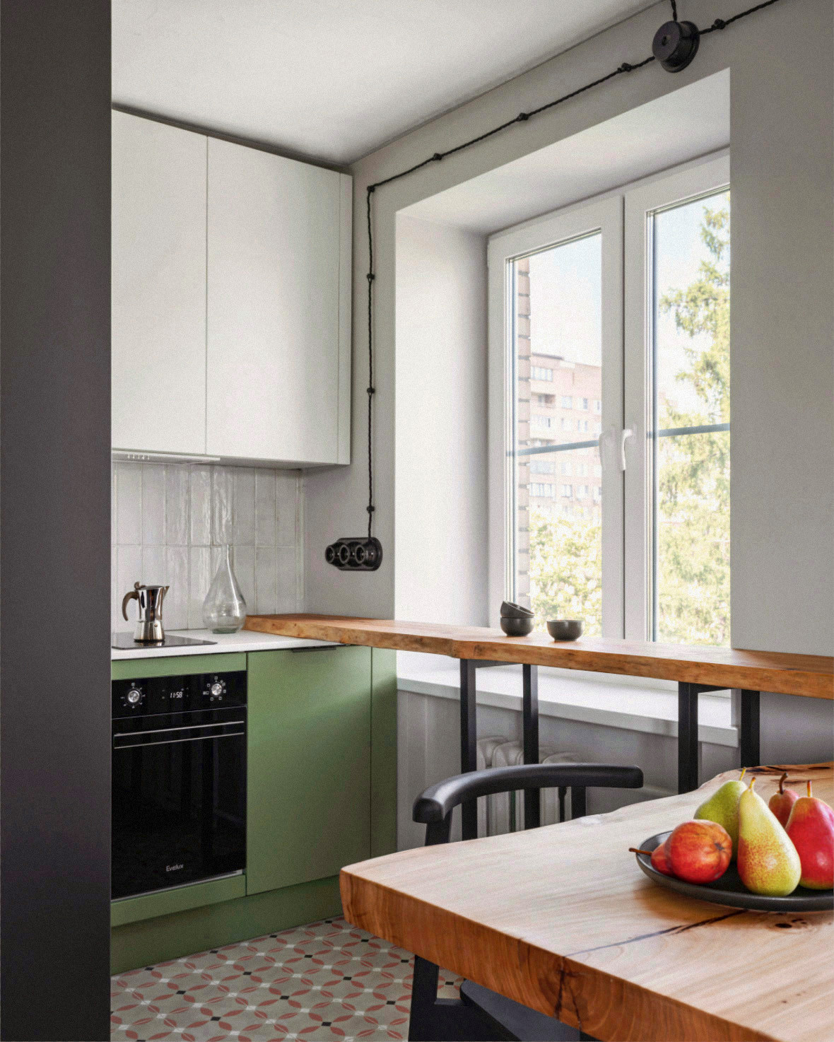 Обложка проекта: retro style project - flat 32 sqm (nevertosmall)