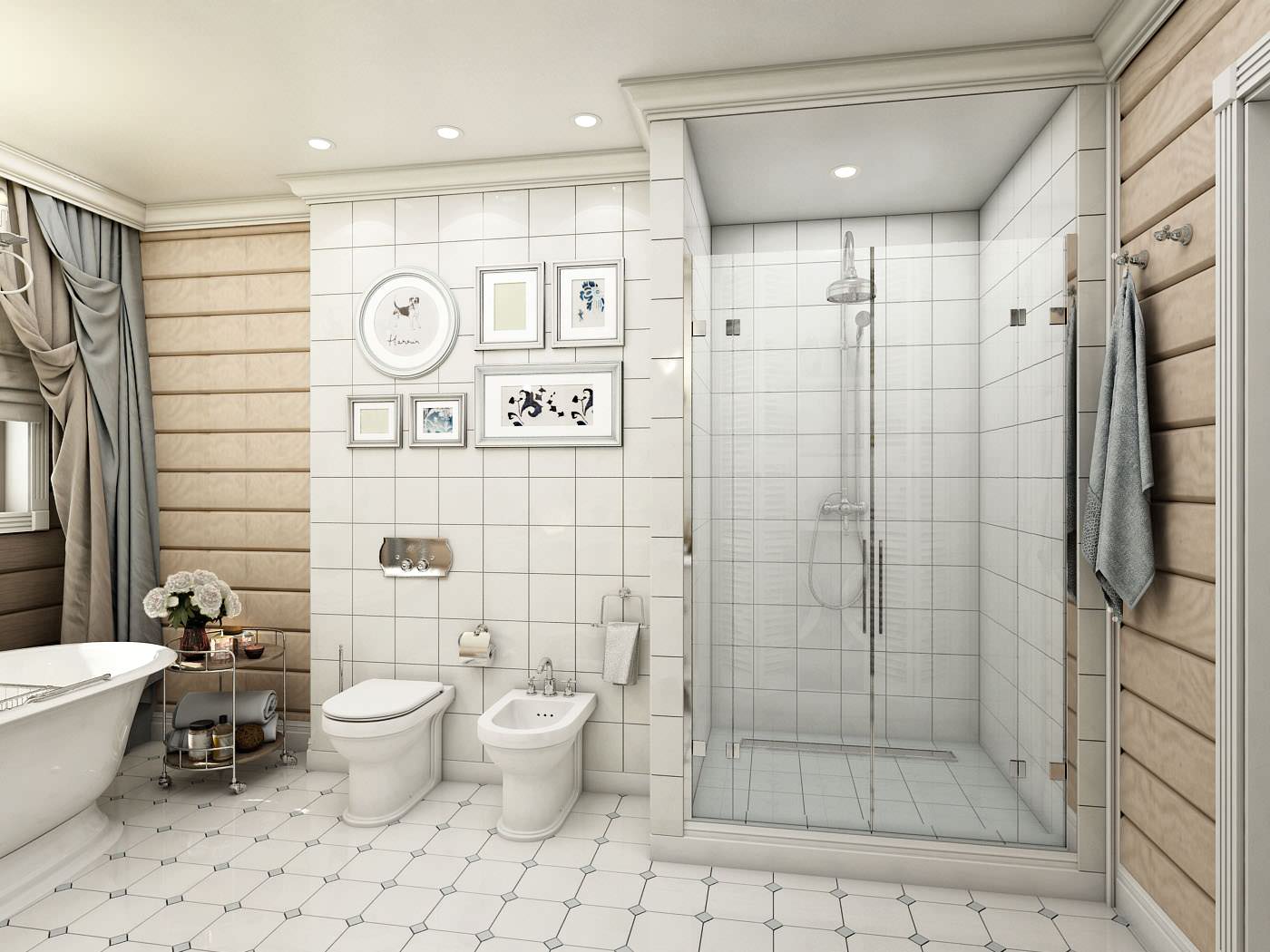 Брусчатый дом