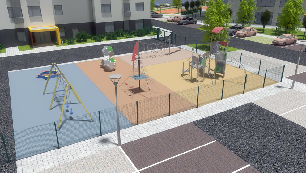 Эскизный проект благоустройства территории квартала "Видный"