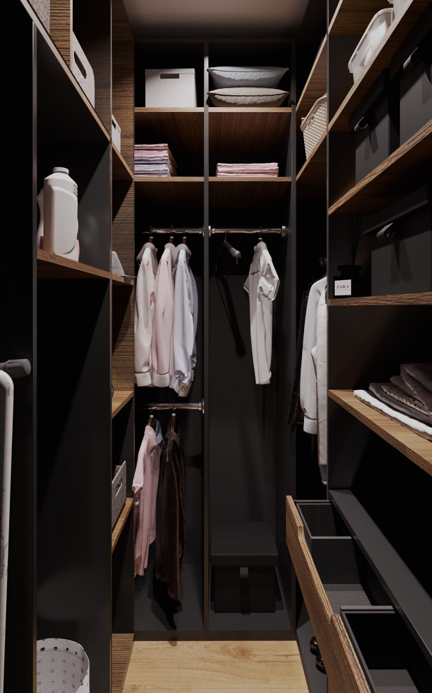 Евро однокомнатная квартира в монохромной гамме  в ЖК Московские кварталы