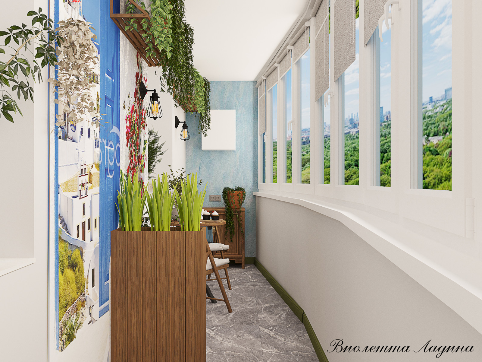 Большая квартира с воспоминаниями о путешествиях.