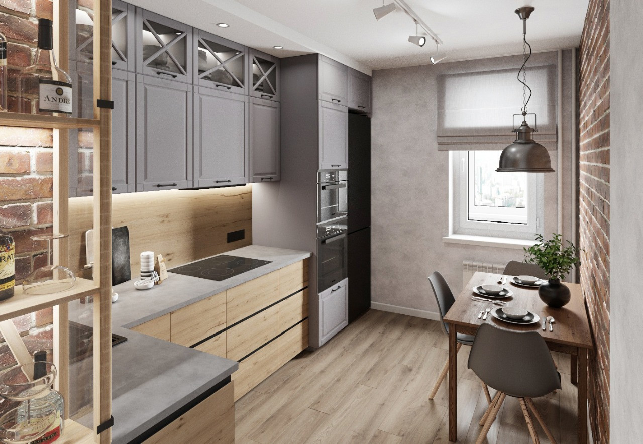 Кухня в стиле лофт