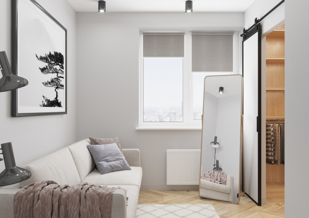 Обложка проекта: Дизайн гардеробной комнаты в стиле лофт