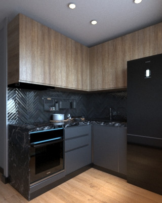 Кухня в стиле лофт для Холостяка