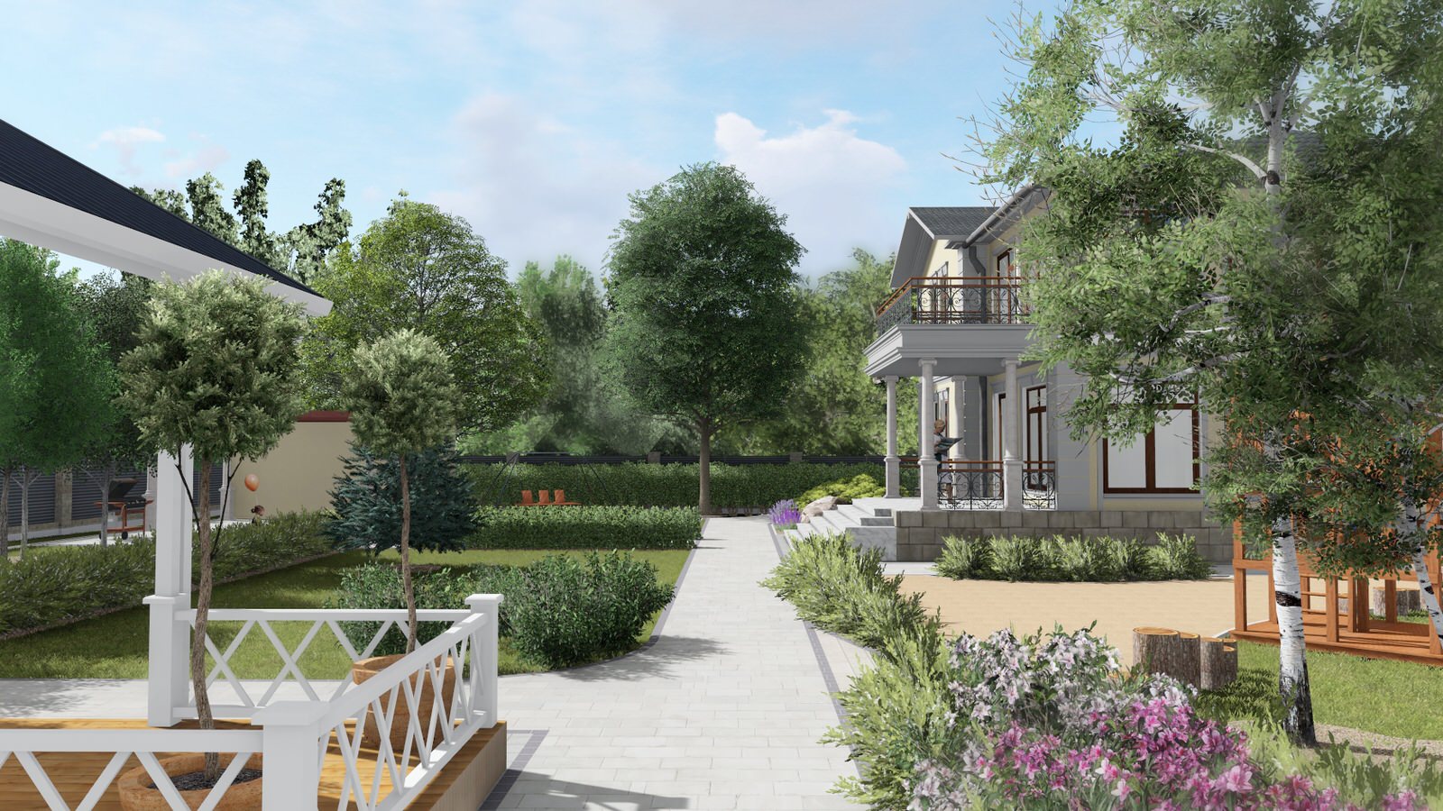 Проект участка в Подмосковье