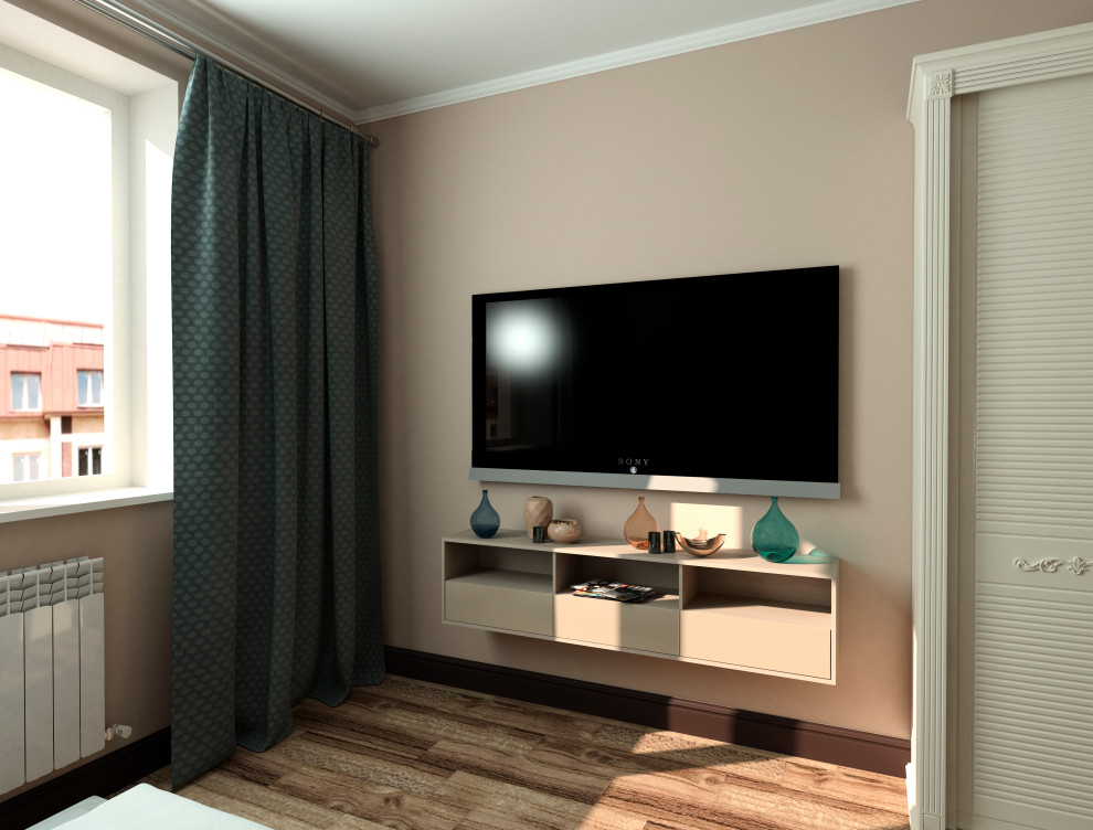 Однокомнатная квартира 34 кв.м. в трёх стилистических решениях.