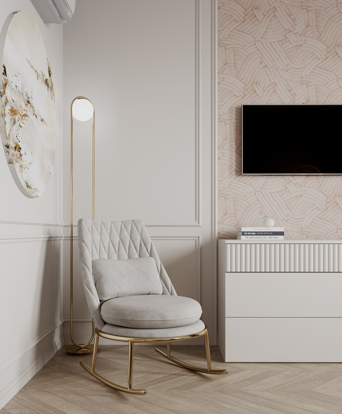 Современная классика. Квартира 100м2. Спальня