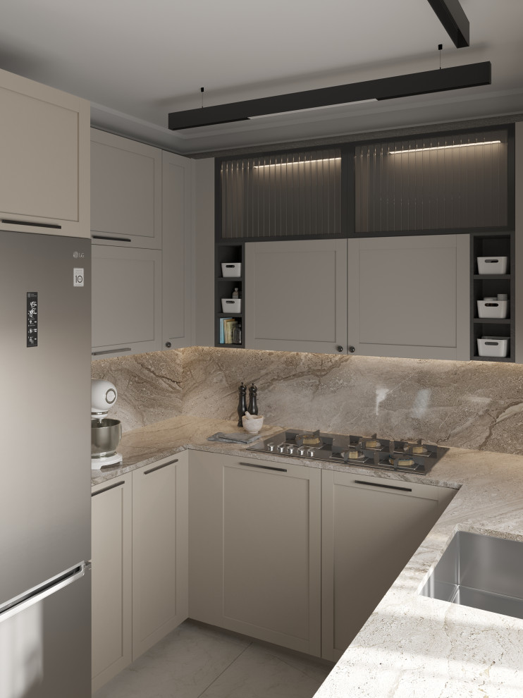 Проект кухни-гостиной 32 кв.м.