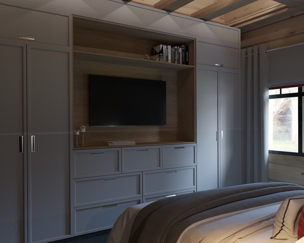 Дом элементами современного шале