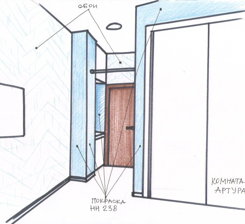 Детская для школьника с видом на питерские крыши.