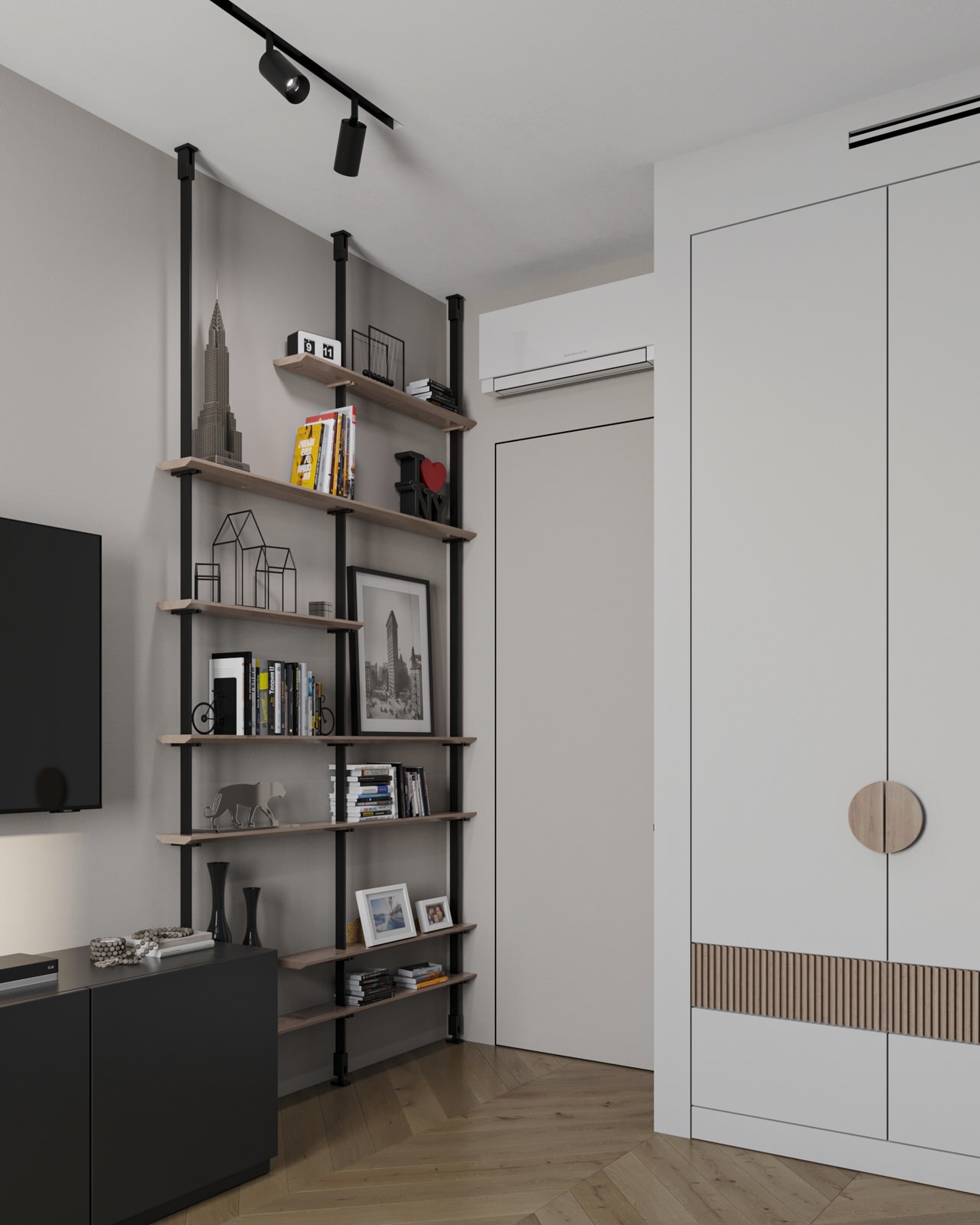 Уютная квартира в шоколадных и терракотовых оттенках