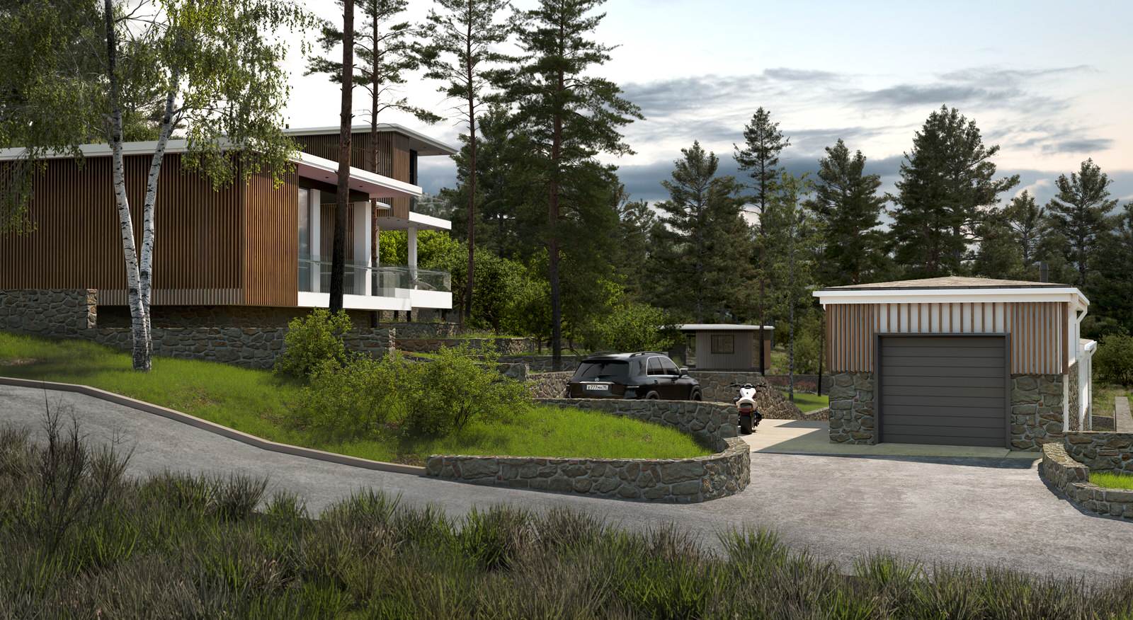 Обложка проекта: Ретрит центр на озере Таватуй