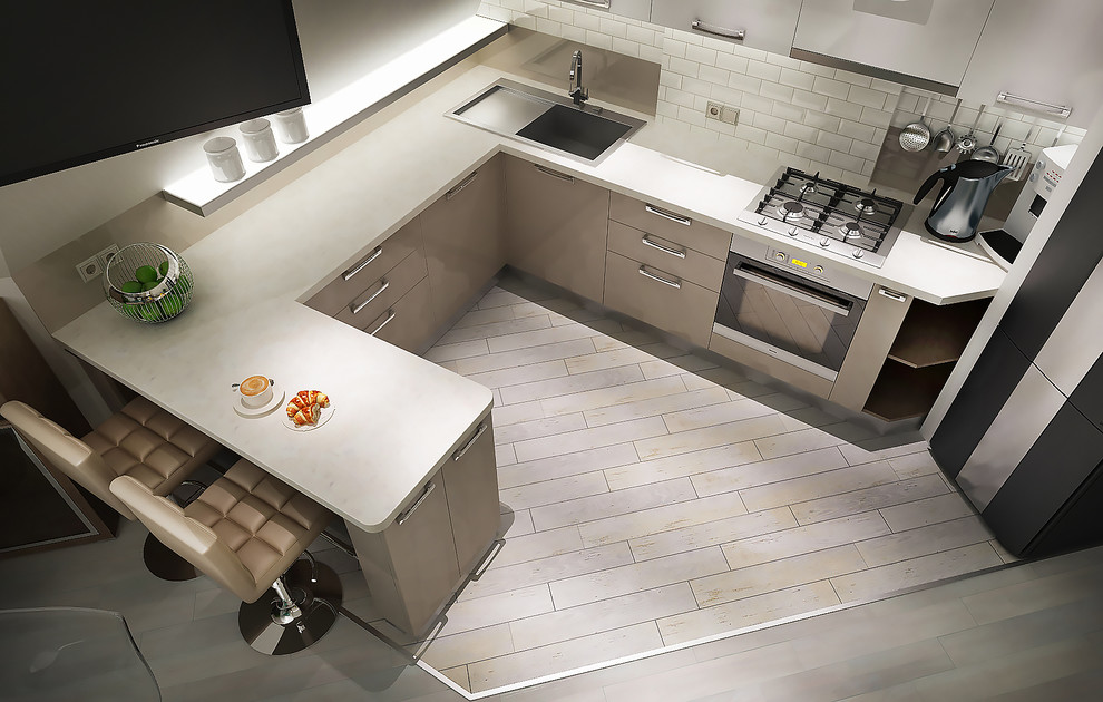 Кухня-гостиная для молодой пары