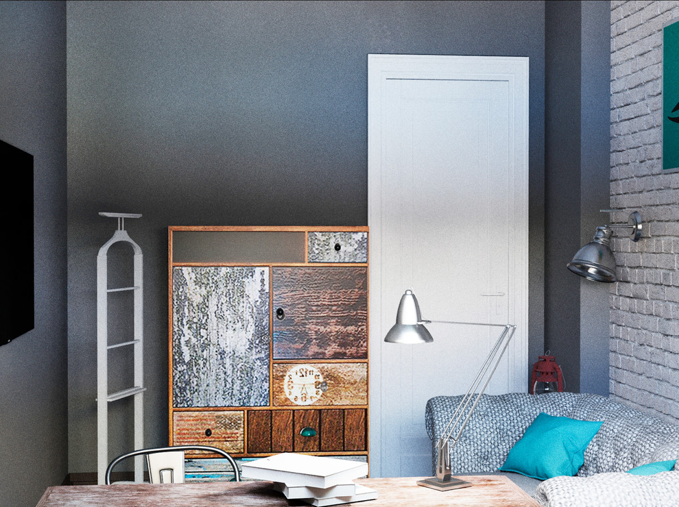 Однокомнатный модуль в стиле Лофт