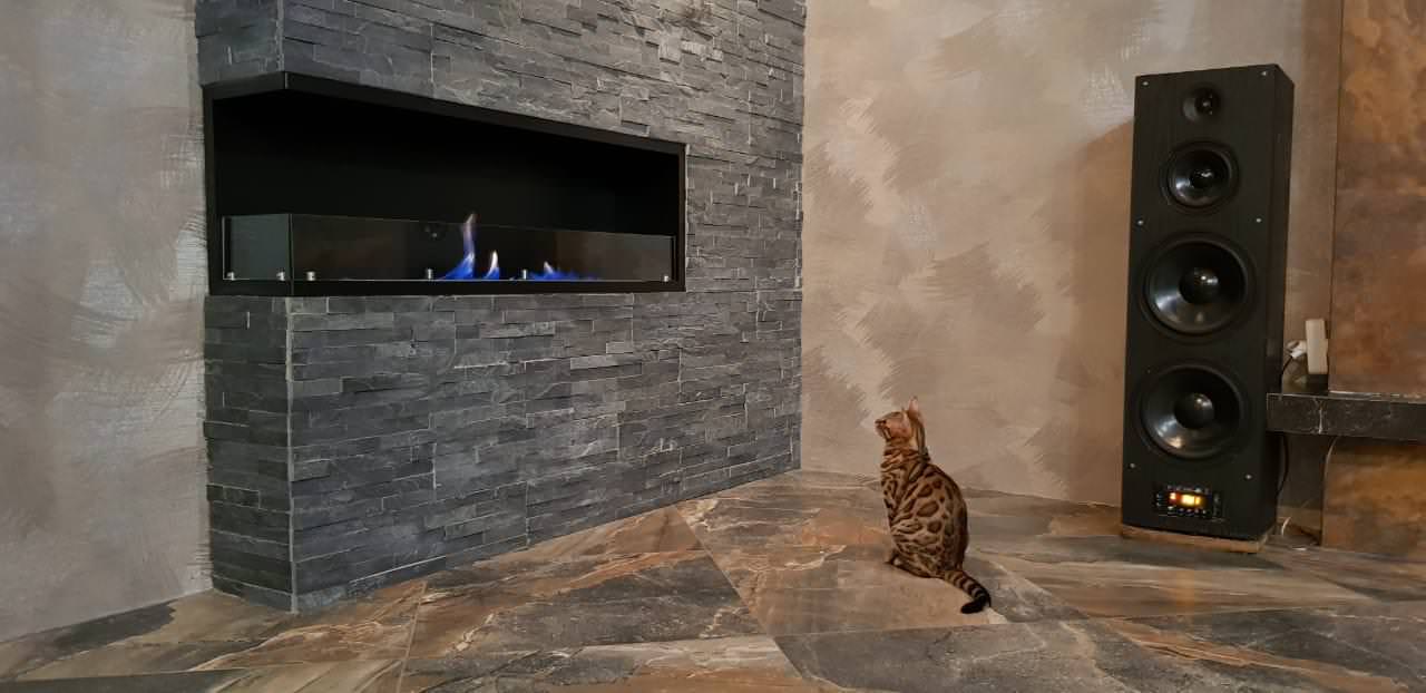 Угловой биокамин