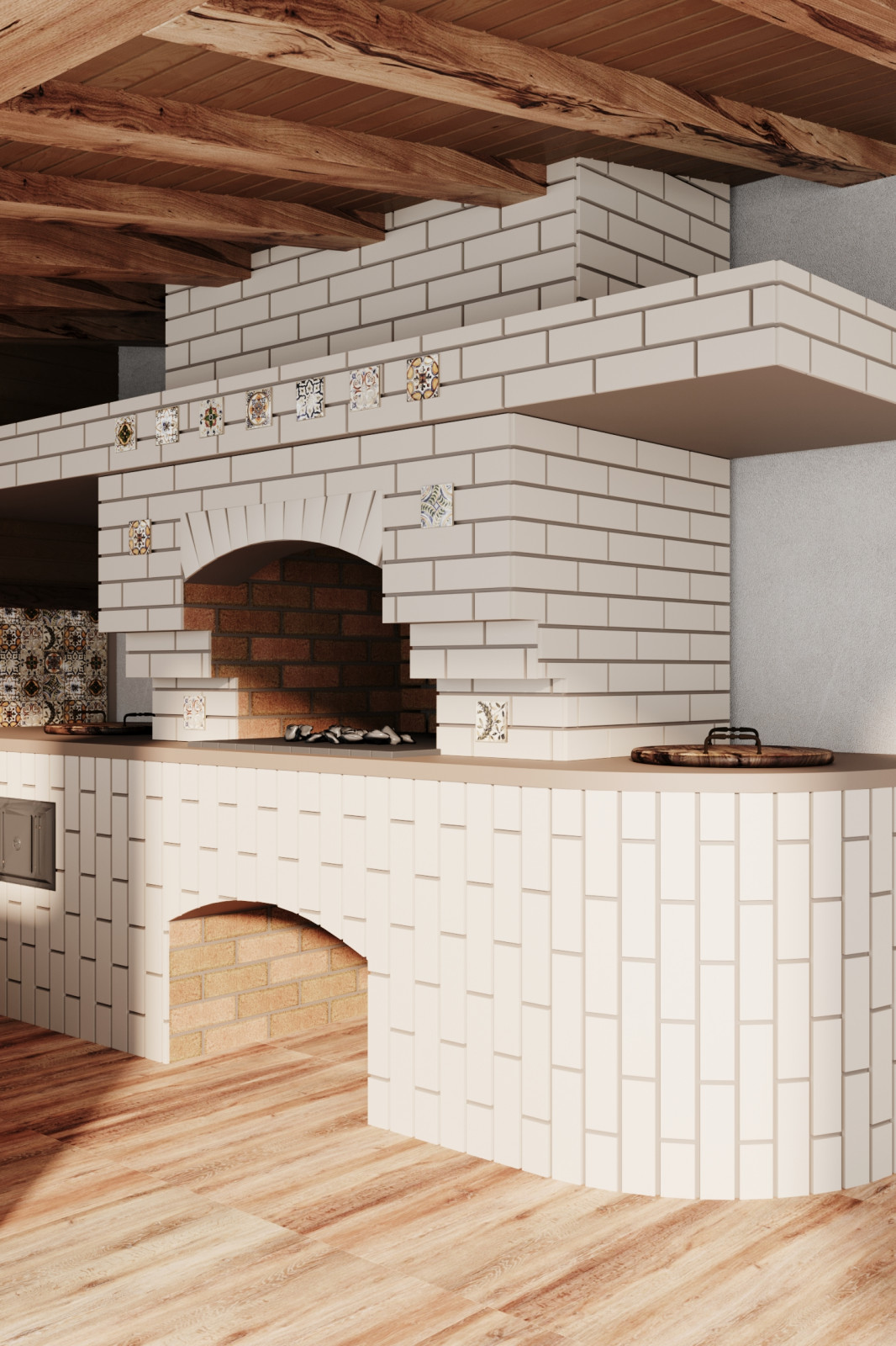 Летне-зимний домик для барбекю.