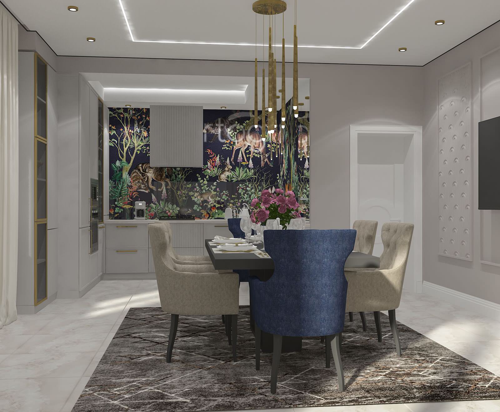 кухня - столовая