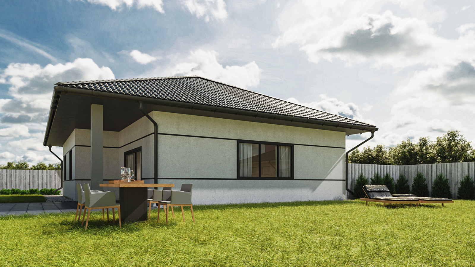 Build project. Cottege complex